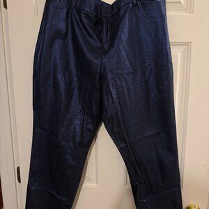 Old Navy Women's Pixie Pants, dark blue shimmer, size 20, NWOT